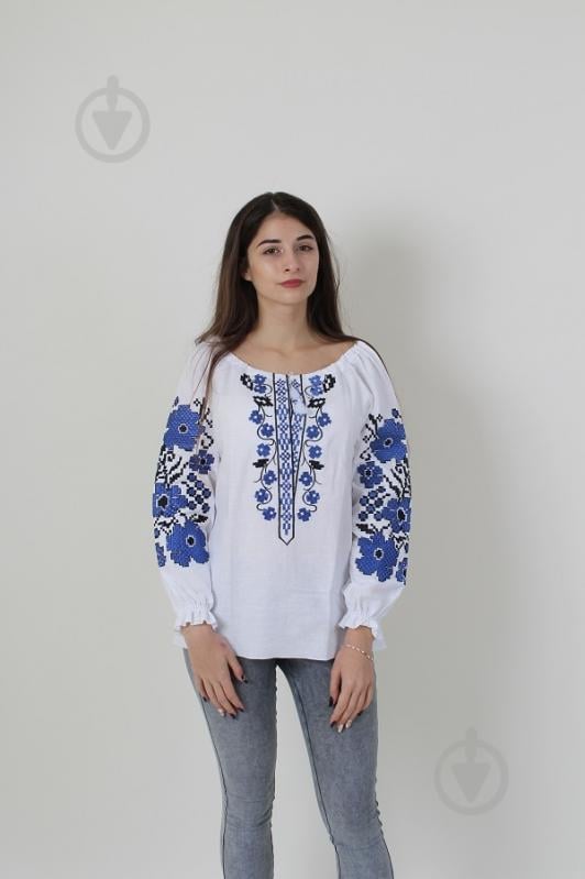Вышиванка Galychanka Весенние мечты р. М бело-синий Wb-039 - фото 2