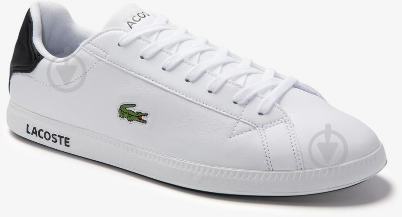 Кросівки чоловічі демісезонні Lacoste GRADUATE 0120 2 SMA 740SMA0075147 р.44,5 білі - фото 1