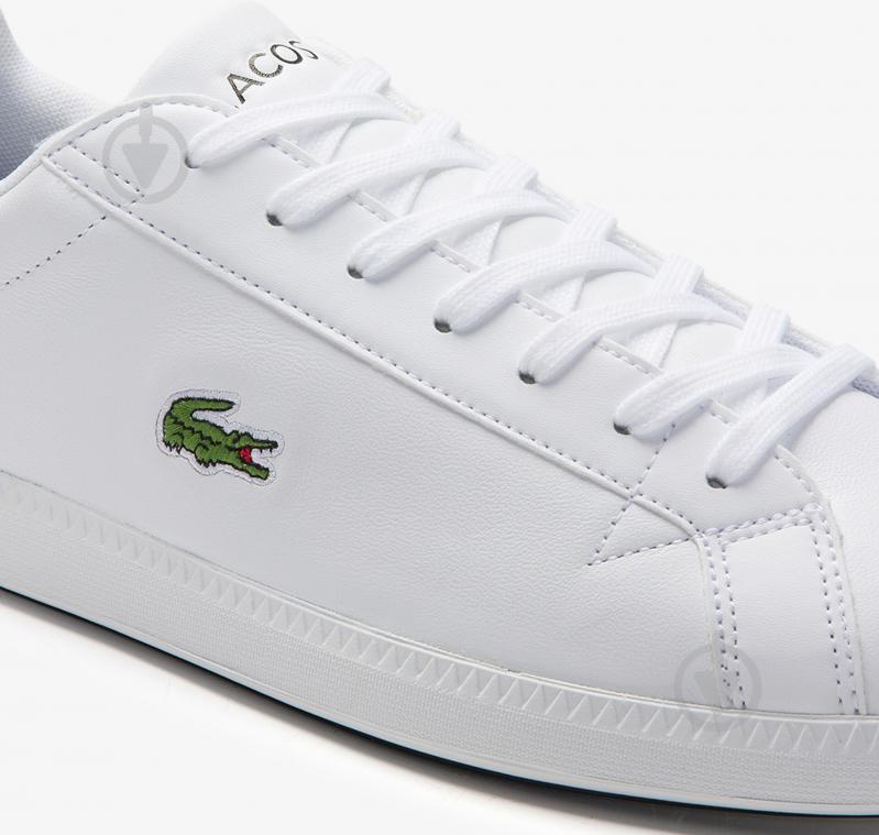 Кросівки чоловічі демісезонні Lacoste GRADUATE 0120 2 SMA 740SMA0075147 р.44,5 білі - фото 6