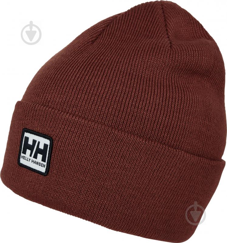 Шапка Helly Hansen Urban Cuff Beanie 67154-229 р.one size бордовый - фото 1