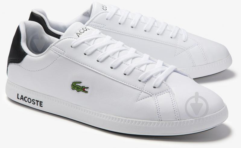 Кроссовки мужские демисезонные Lacoste GRADUATE 0120 2 SMA 740SMA0075147 р.41 белые - фото 2