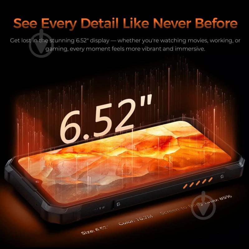Смартфон Oukitel wp53 8/128GB black (wp53_BK) - фото 7