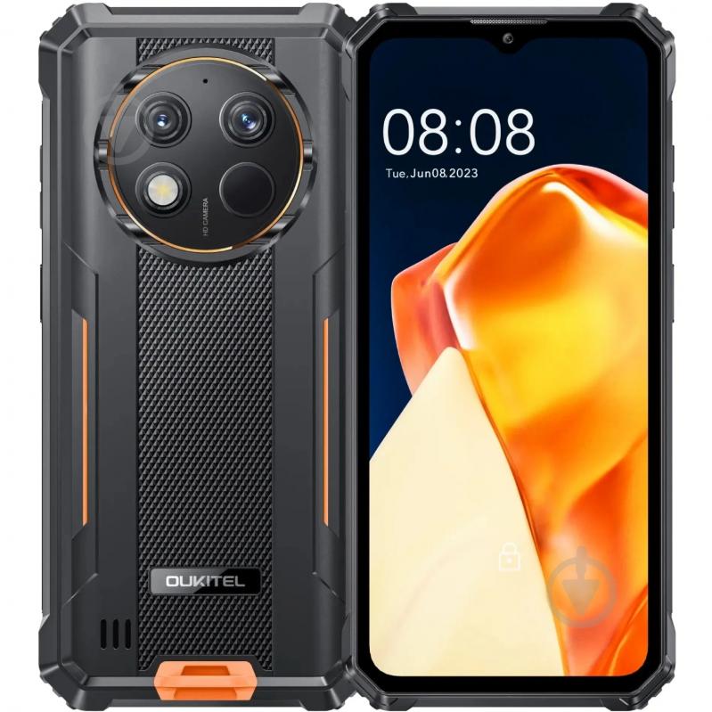 Смартфон Oukitel G1S 4/128GB black/orange (G1S_OR) - фото 1 Смартфон Oukitel G1S 4/128GB black/orange (G1S_OR) - фото 1