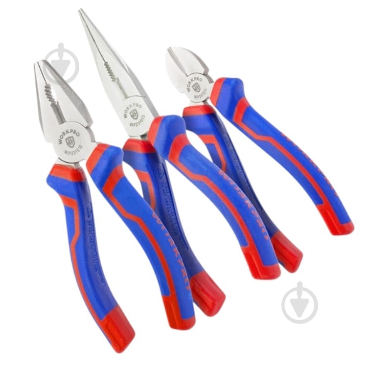 Набор инструментов WORKPRO Ni-Fe PRO 3 шт. WP201008 - фото 1