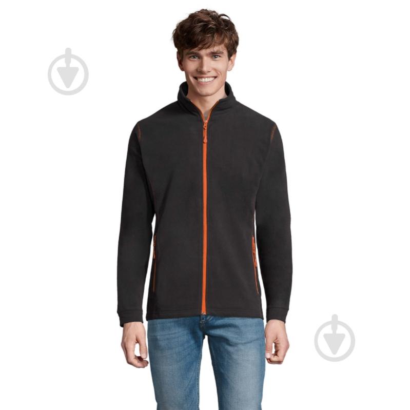 Вітрівка чоловіча демісезонна Sol's NOVA MEN 00586959 р.L сіра із помаранчевим - фото 3