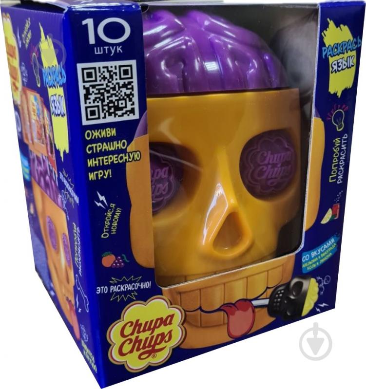 Льодяники Chupa Chups 3D Mini Skull упаковка 10 шт. 15 г - фото 1