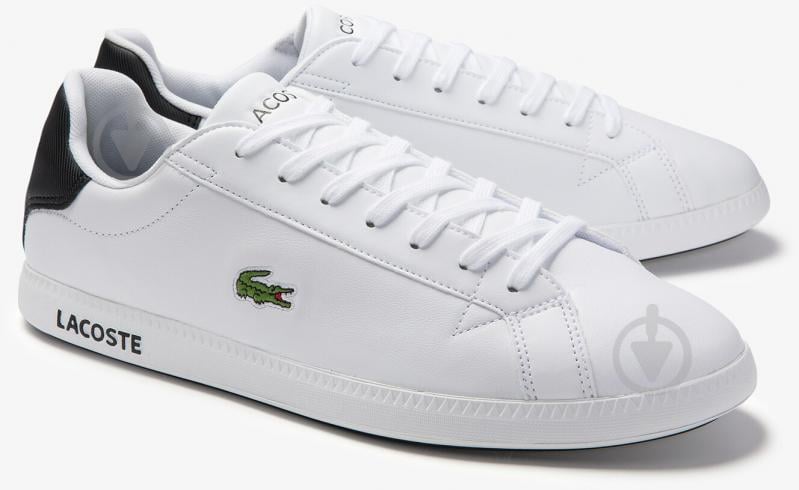 Кроссовки мужские демисезонные Lacoste GRADUATE 0120 2 SMA 740SMA0075147 р.44 белые - фото 2