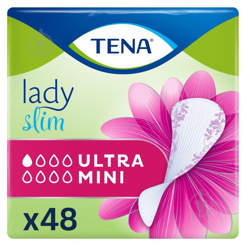 Прокладки урологічні TENA Lady Slim Ultra Mini 48 шт. - фото 1 Прокладки урологічні TENA Lady Slim Ultra Mini 48 шт. - фото 1
