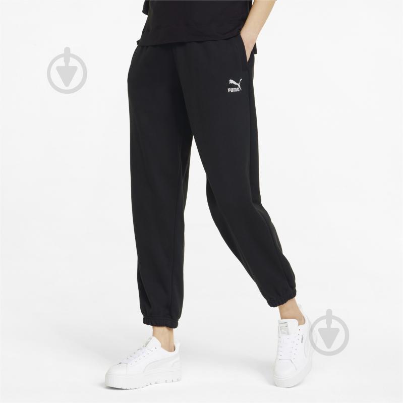 Штани Puma Classics Relaxed Pants TR 53506301 р. L чорний - фото 1