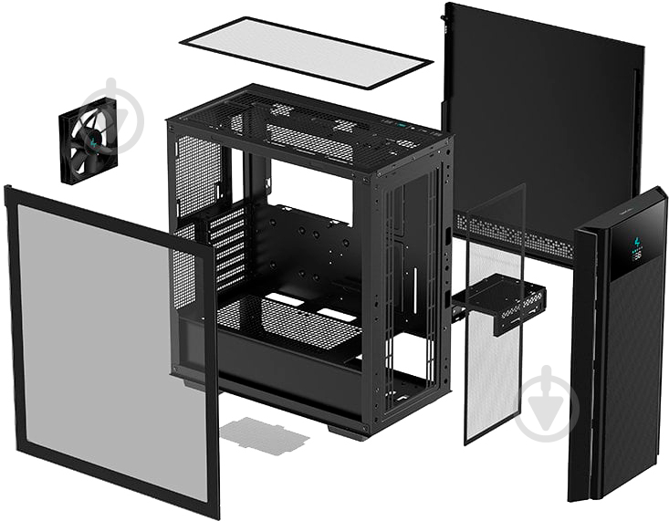 Корпус Deepcool CH510 Mesh Digital Tempered Glass без БП (R-CH510-BKNSE1-G-1) Black - фото 11