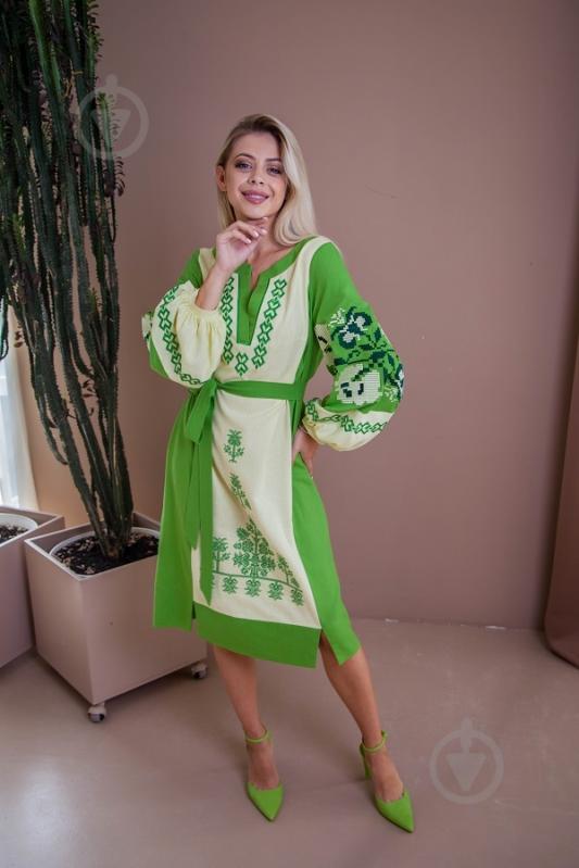 Сукня Galychanka Мавка Wdr-0331 р.XL 1023 Жовта[1271] Olive Green - фото 1