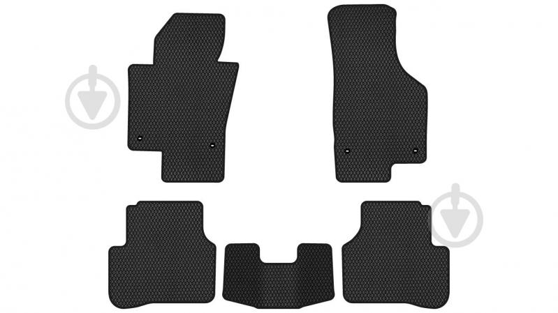 Коврики автомобильные EVAtech Volkswagen Passat (B6) (with armrest) 2005-2010 (VW31276CM5TL4RBB) универсальные - фото 1