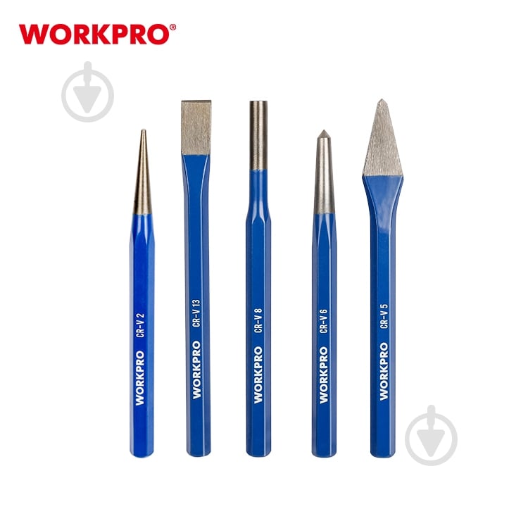 Набор зубил и пробойников WORKPRO WP201303 - фото 2