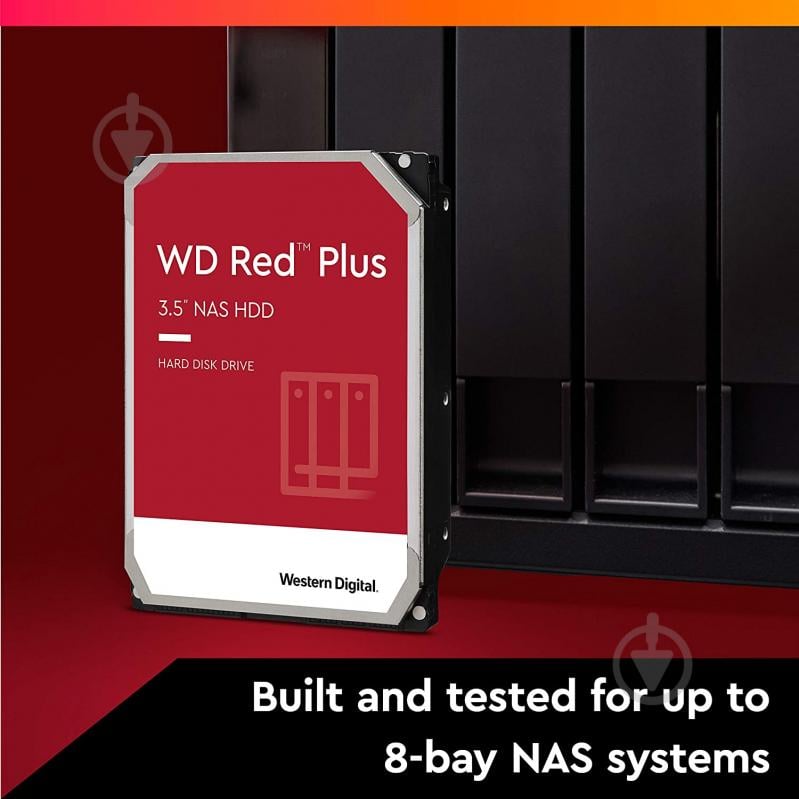 Жесткий диск WD Red Plus 6 ТБ 3,5" SATA (WD60EFPX) - фото 3