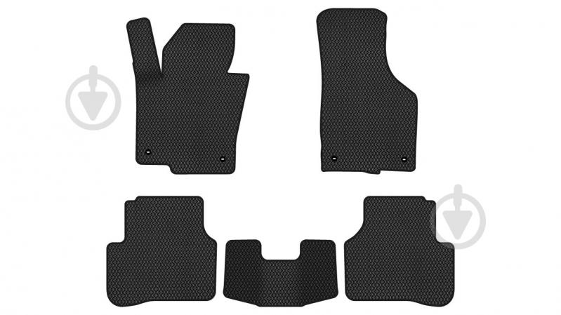 Килимки автомобільні EVAtech Volkswagen Passat (B6) (with armrest) 2005-2010 (VW31276CR5TL4RBB) універсальні - фото 1