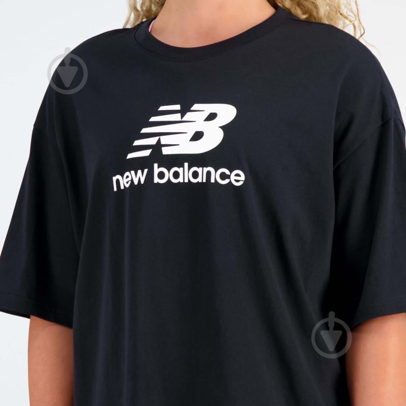 Футболка New Balance ESSENTIALS STACKED LOGO WT31519BK р.M черный - фото 6