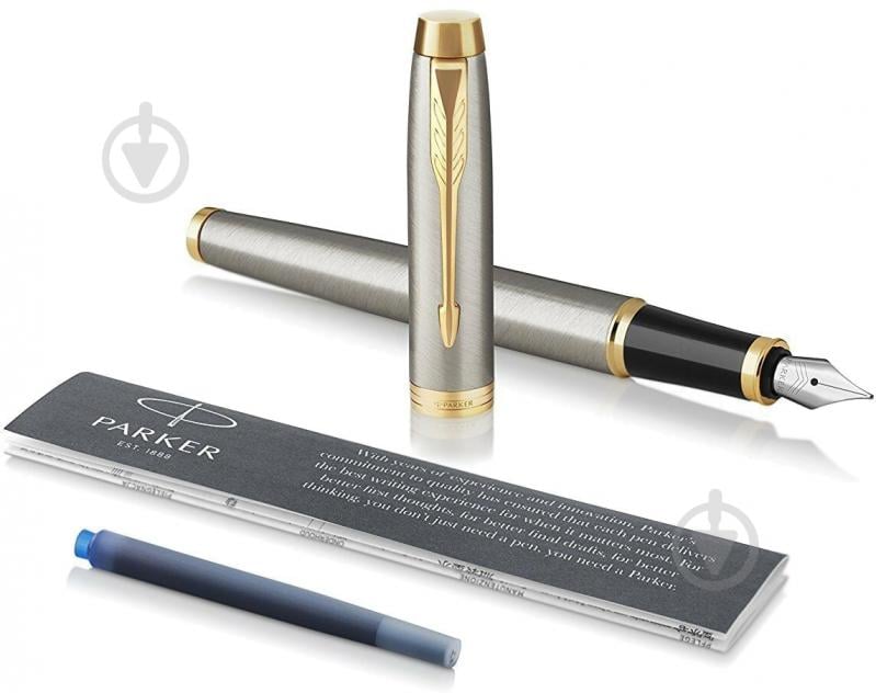 Ручка перьевая Parker IM Brushed Metal - фото 3
