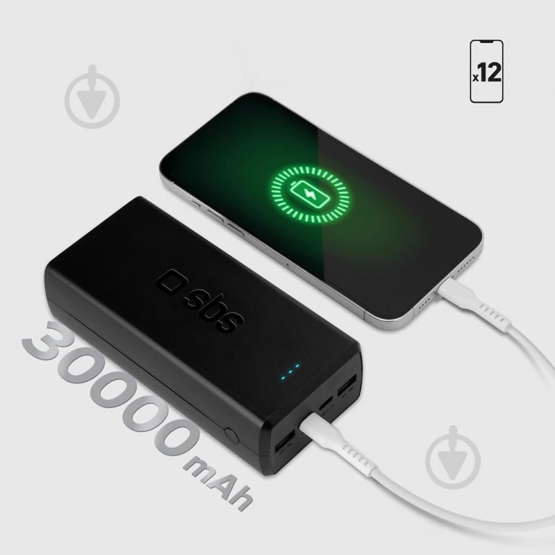Повербанк SBS 30000 mAh black (TTBB30000PD20K) - фото 7 Повербанк SBS 30000 mAh black (TTBB30000PD20K) - фото 7