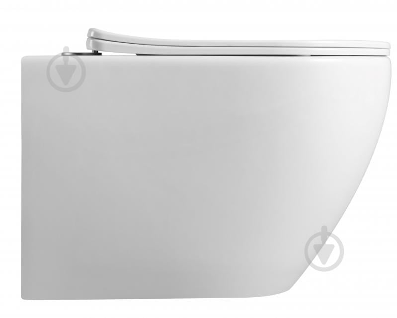 Унитаз подвесной ScandiSPA NARVIK Rimless c сиденьем Duroplast Soft-Close SLIM 51х36.5х36.5 - фото 3