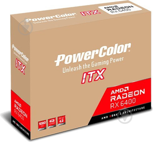 Відеокарта POWERCOLOR 4GB GDDR6 64bit (AXRX 6400 4GBD6-DH) - фото 6