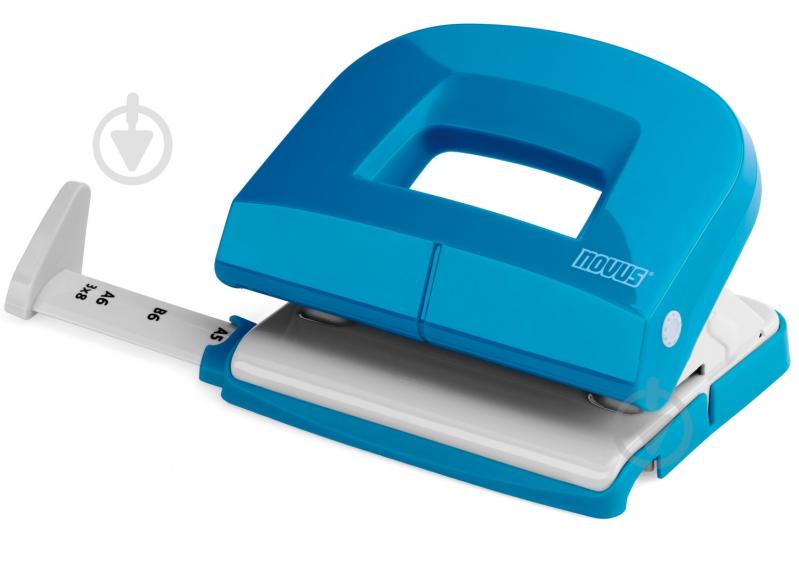 Дырокол E216 FRESH голубой Novus - фото 1