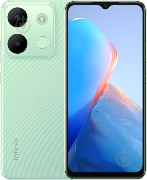 Смартфон Infinix Smart 7 3/64GB coastal green (X6515) - фото 1 Смартфон Infinix Smart 7 3/64GB coastal green (X6515) - фото 1