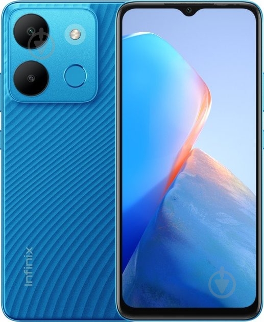 Смартфон Infinix Smart 7 3/64GB peacock blue (X6515) - фото 1