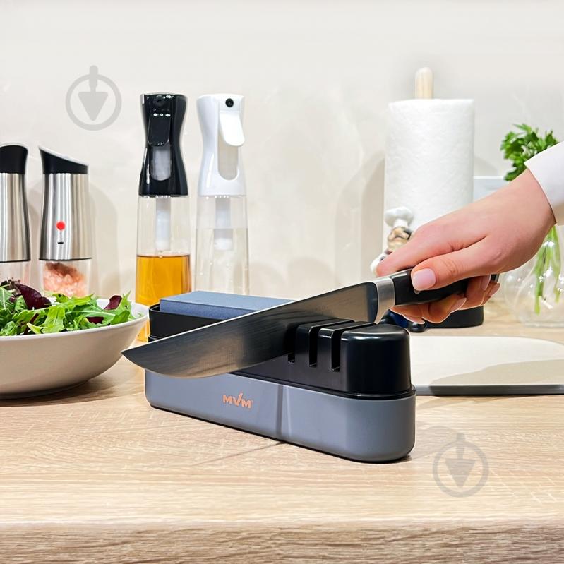 Точилка для ножей MVM KP-02 GRAY 22х5х7 см - фото 4