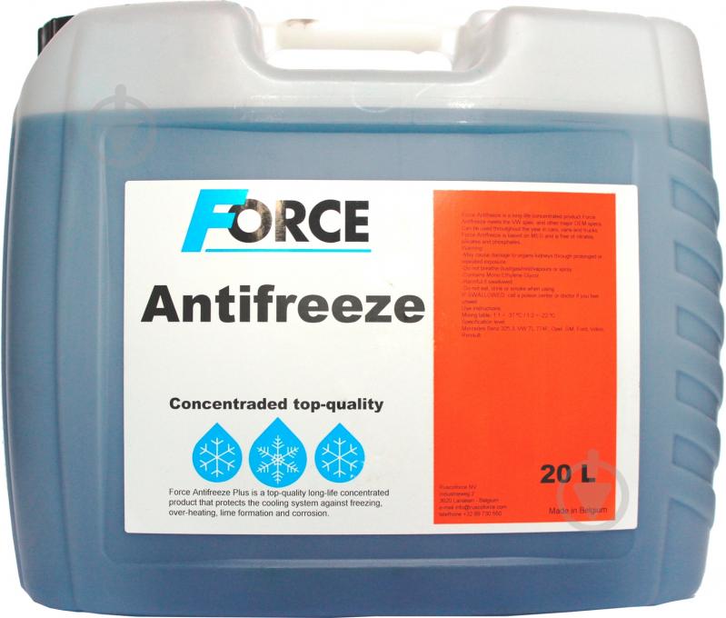 Антифриз Force Concentrate G11 Blue -38 °C G11 концентрат 20 л синий (175102001) - фото 1