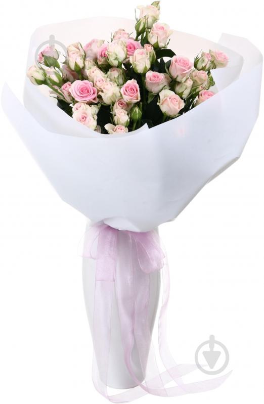 Троянда Гуд Муд пучок піоновидна 45 см рожева (Україна) - фото 2