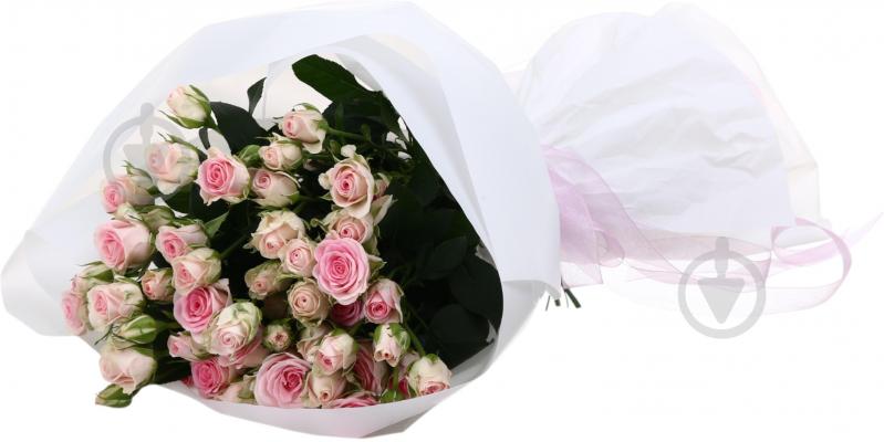 Троянда Гуд Муд пучок піоновидна 45 см рожева (Україна) - фото 4