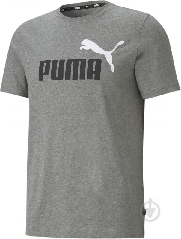 Футболка Puma ESS+ 2 Col Logo Tee 58675903 р.XL сірий - фото 4