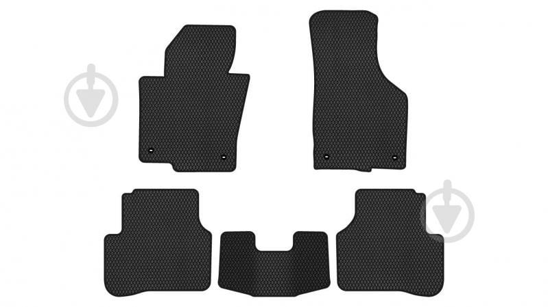 Килимки автомобільні EVAtech Volkswagen Passat (B6) (with armrest) 2005-2010 (VW31277CS5TL4RBB) універсальні - фото 1