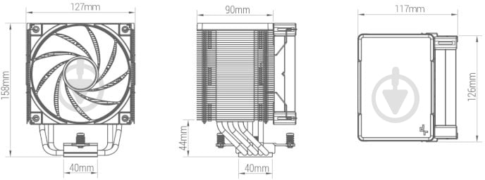 Процессорный кулер Deepcool AK500 (R-AK500-BKNNMT-G) - фото 11