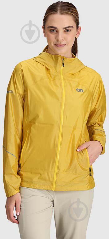 Вітрівка жіноча Outdoor Research HELIUM RAIN JACKET 300236-2189 р.M жовта - фото 2