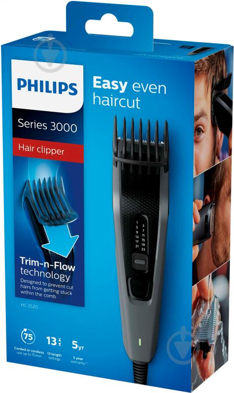 Машинка для стрижки волос Philips Hairclipper Series 3000 HC3520/15 - фото 10