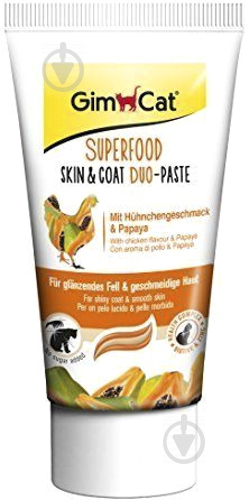 Паста Gimpet Duo Superfood Skin&Coat курица и папайя 50 г - фото 1