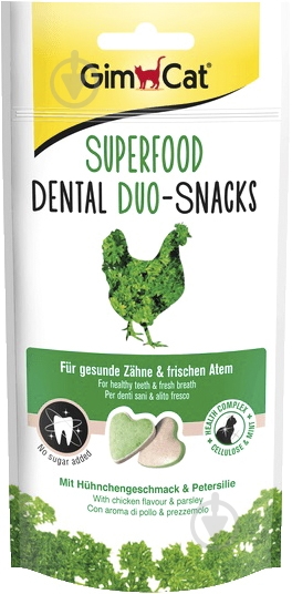 Снеки Gimpet Superfood Dental курица и петрушка 40 г - фото 1