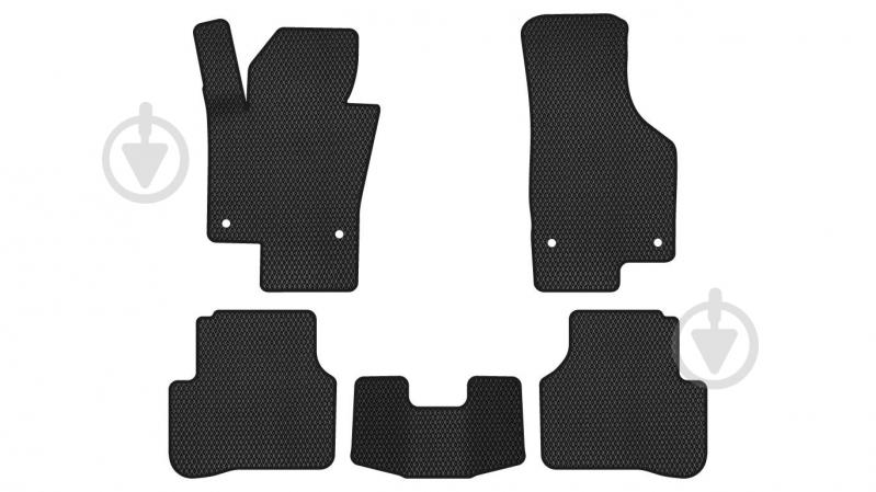 Килимки автомобільні EVAtech Volkswagen Passat (B6) (with armrest) 2005-2010 (VW3264CL5AV4RBB) універсальні - фото 1