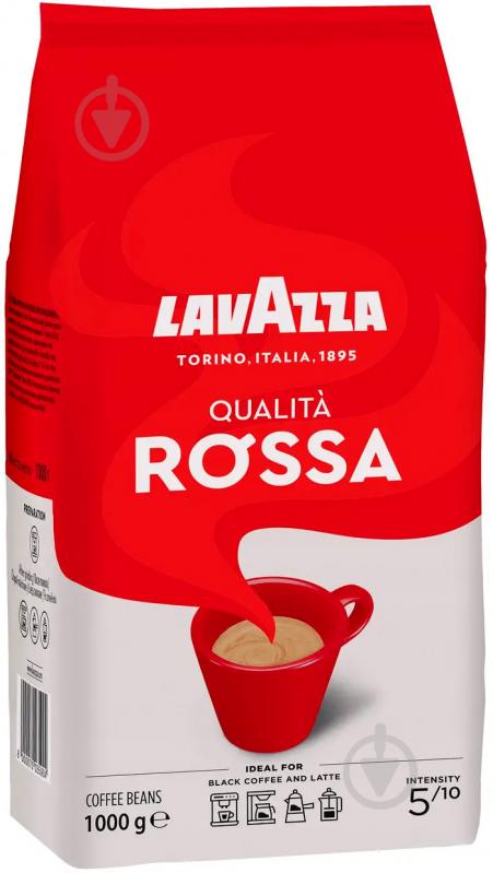 Кава в зернах Lavazza Qualita Rossa 1000 г - фото 1