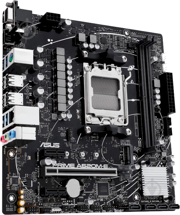 Материнская плата Asus PRIME A620M-E (Socket AM5, AMD A620, micro ATX) - фото 4