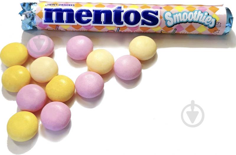 Конфеты жевательные Mentos Смузи 37,5 г - фото 1