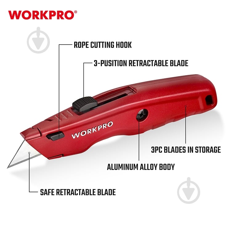 Ніж WORKPRO WP213017 - фото 3