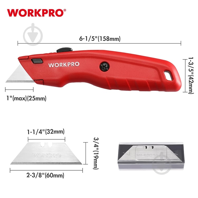 Ніж WORKPRO WP213017 - фото 5