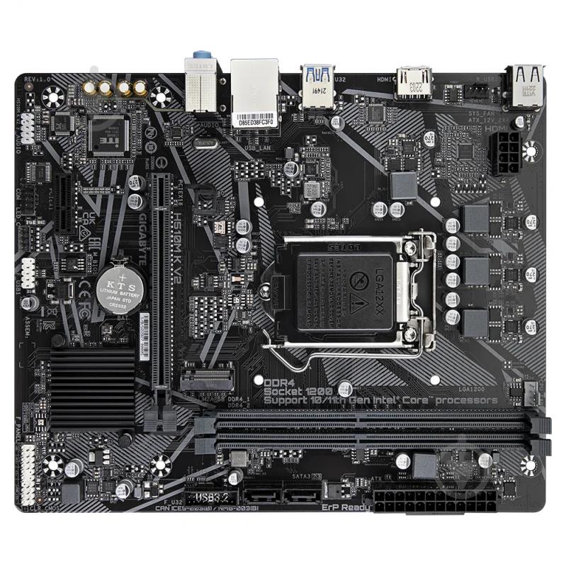 Материнська плата Gigabyte H510M K V2 (LGA1200, Intel H510, micro ATX) - фото 5