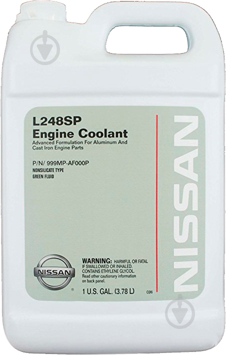 Антифриз Nissan Nissan Long Life Coolant 999MP-AF000P до -80 °C 3,78 л зеленый - фото 1