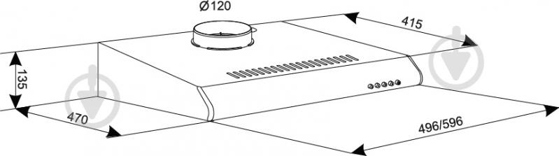 Вытяжка Eleyus Vizor 50 BG - фото 11