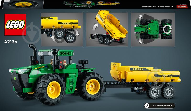 Конструктор LEGO Technic Трактор John Deere 9620R 4WD 42136 - фото 2