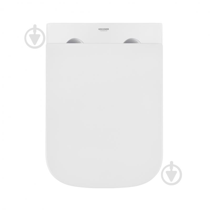 Унитаз подвесной Kroner безободковый Eifel WHI493436 TORNADO с сидением - фото 12