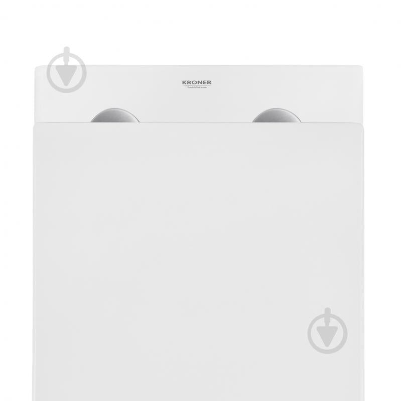 Унитаз подвесной Kroner безободковый Eifel WHI493436 TORNADO с сидением - фото 2